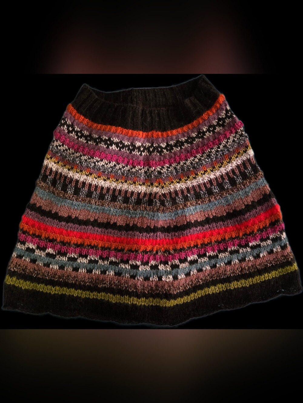 Peruvian Connection Mixed Color And Yarn Capelet, Alpaca